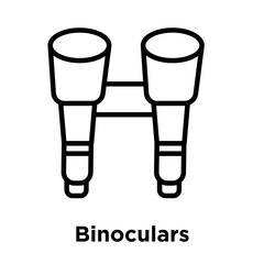 Binoculars icon isolated on white background