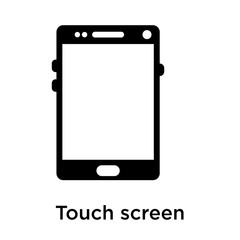 Touch screen icon isolated on white background