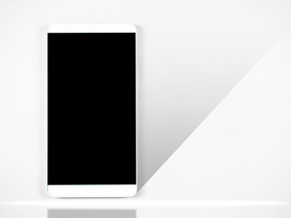 smart mobile phone on white back ground