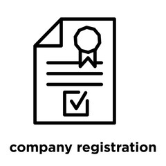 company registration icon isolated on white background
