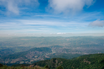 Fototapeta premium Kew Mae Pan Nature trek on Doi Inthanon National Park ,Chiang Mai,Thailand