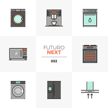 Home Appliances Futuro Next Icons
