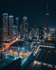 Toronto City Skyline during Earth Hour 2018