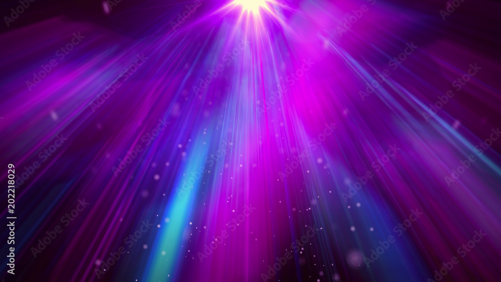 Poster colorful spectrum burst with blurred light lines pattern abstract background