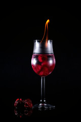 cocktail Bar fire drink