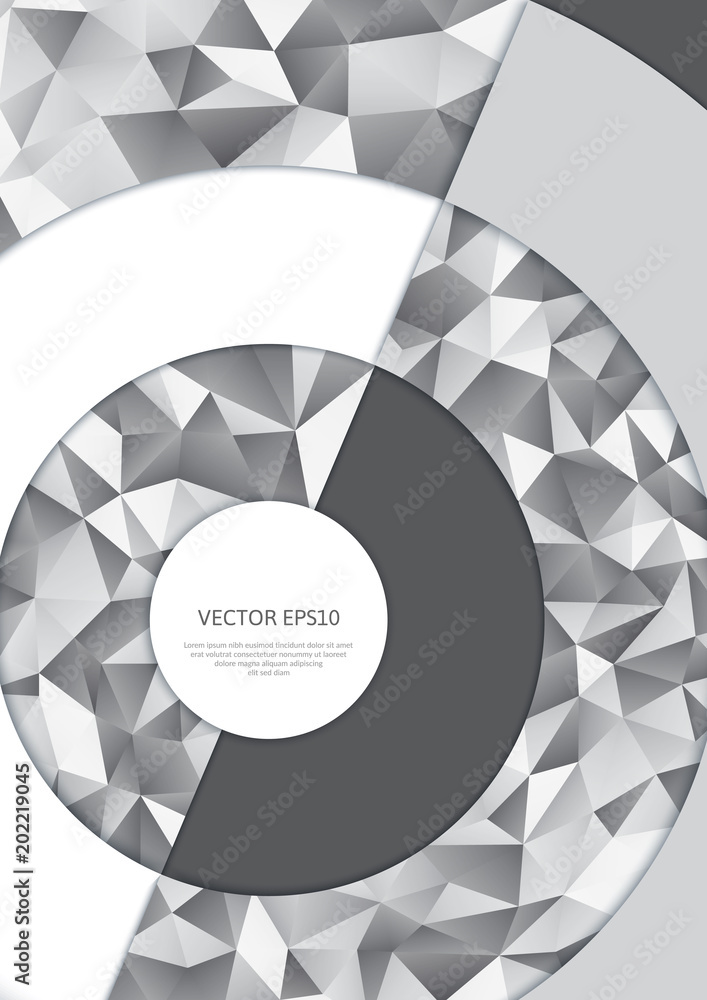 Poster abstract background with a polygonal pattern.
