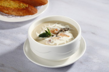 mushroom shrimp cream soup