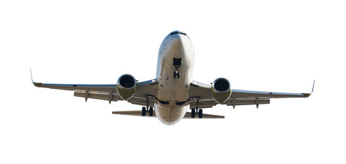 Obraz premium Passenger airplane isolated