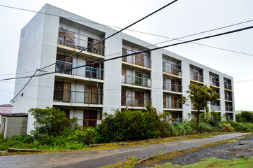 長崎県長崎市 池島  炭鉱 アパート 廃墟