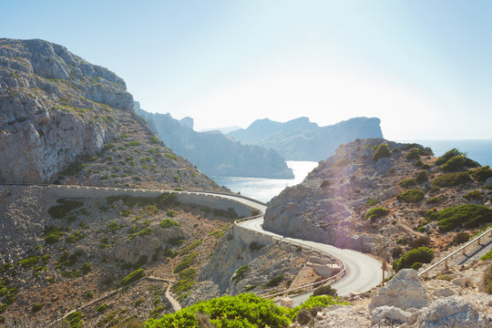 Cap de Formentor, Mallorca - Country road to Cap de Formentor