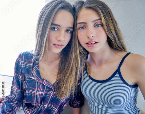 Beautiful Best Friend Teen Girls Portrait Beautiful Best Friend Teen Girls Portrait