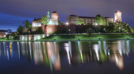 Fototapeta na wymiar The historic Wawel Castle. Cracow, Poland.