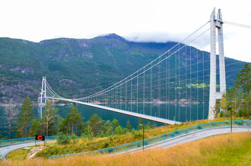 北欧 ノルウェー ハダンゲル大橋 夏 Northern Europe Norway Hardangerfjord Hardanger bridge summer
