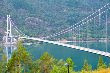 Fototapeta na wymiar 北欧 ノルウェー ハダンゲル大橋 夏 Northern Europe Norway Hardangerfjord Hardanger bridge summer