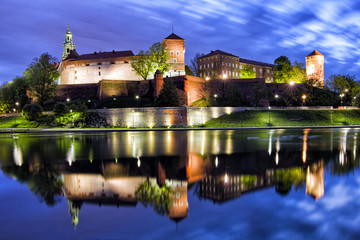 The historic Wawel Castle. Cracow, Poland.