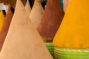 Spice cones in Marrakech market, Morocco