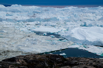 グリーンランド イルリサット 世界遺産 アイスフィヨルド 