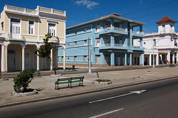 Historical architecture in Cienfuegos in Cuba
