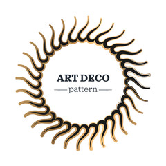 art deco border template