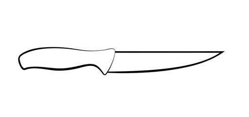 Vector illustration of kitchen knife