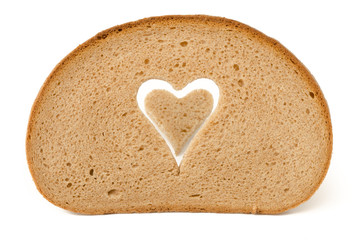 Brot mit Herz