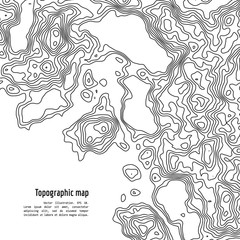 vector topography map