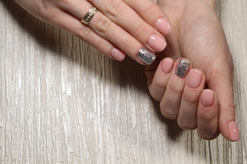 beautiful manicure of nails