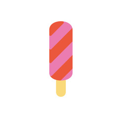 Fruit ice cream sweets icon vector flat