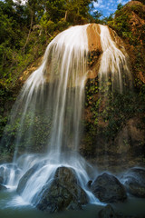 Waterfall of Soroa, a famous natural landmark in Cuba, a part of UNESCO biosphere reserve.