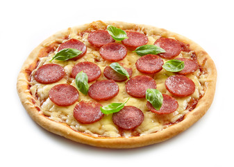 freshly baked pizza