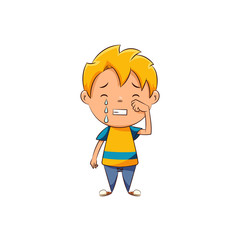 Fototapeta premium Sad kid crying 
