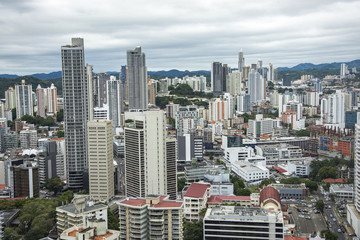 Fototapeta na wymiar Downtown Panama City Skyscrapers, Panama