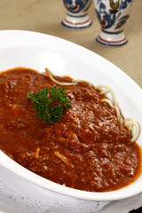 meat sauce spaghetti