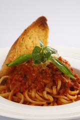 meat sauce spaghetti