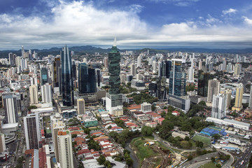 Aerial View from Panama City in Panama