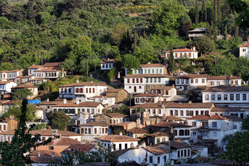 Fototapeta na wymiar traditional Turkish village homes in Sirince, Selcuk, Izmir