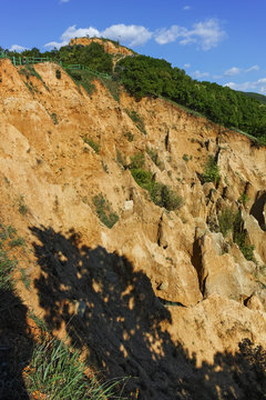 Landscape of rock formation Stob pyramids, Rila Mountain, Kyustendil region, Bulgaria