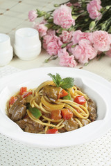 Beef pasta