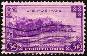 Puerto Rico La Fortaleza Executive Mansion Postage Stamp