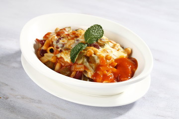 baked ham and cheese risotto