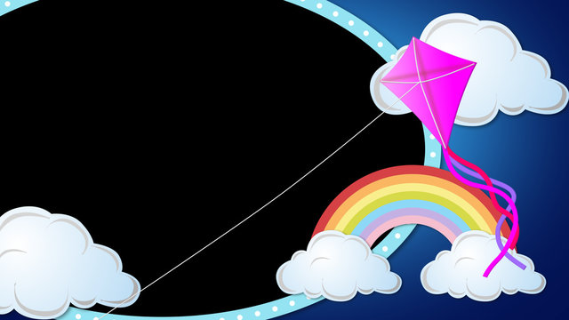 Kite and Rainbow Overlay