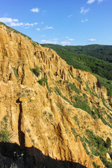 Landscape of rock formation Stob pyramids, Rila Mountain, Kyustendil region, Bulgaria