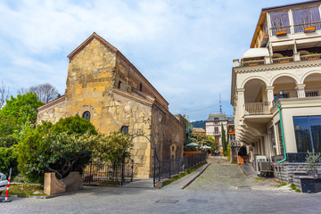 the ancient basilic cathedral of Anchiskhati in Tbilisi, Georgia