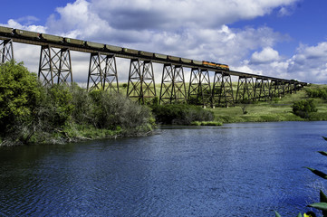 Train Bridge Over The Valley