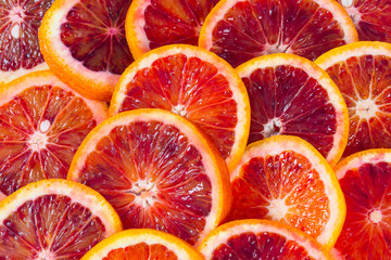 blood orange isolated on white