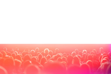 theater audience with isolated white area