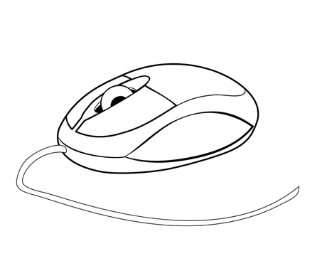 PC Gaming Mouse Computer Doodle Icon - Stock Illustration [91719017] - PIXTA