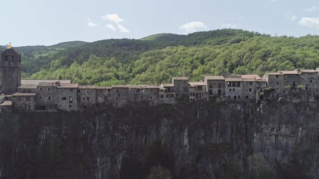 Castellfollit de la Roca village Girona Catalonia