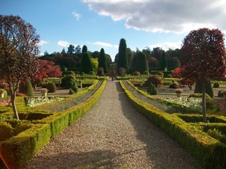 Drummond Castle Formal Terraced Gardens, Perthshire, Scotland
