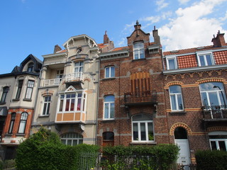 Fototapeta na wymiar Brüssel: schöne Altbaufassaden
